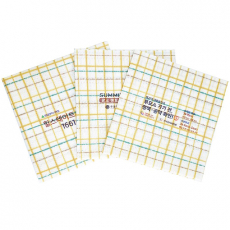 홍보용 컬러인쇄 행주 (체크) 벌크 1P #2