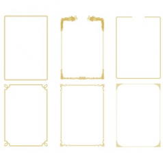 세우세 상장용지 무지 테두리