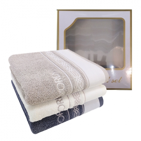 [송월타올]샤보렌 럭스 전사 세면타올 3매입세트 - 베이직 #2