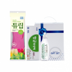 주방 3종선물세트_위생백&고무장갑&세제