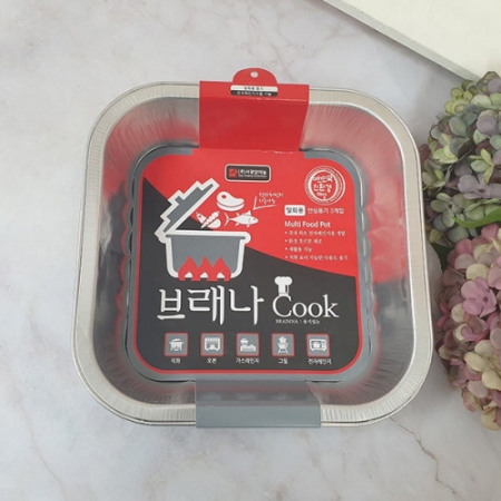 에코키친 일회용 사각 멀티 냄비 1500 3매입 KB281 #2