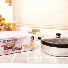 에코키친 다용도 튀김팬 겸 찜통 32cm KB545