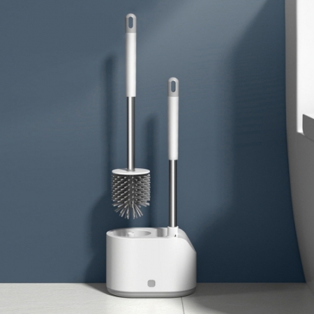 클린바스 베이직 화장실 변기 실리콘 브러시 2in1 세트 CBH676 #2