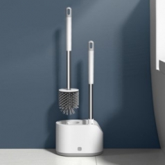 클린바스 베이직 화장실 변기 실리콘 브러시 2in1 세트 CBH676