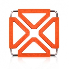 에코키친 스테인레스 스틸 실리콘 사이즈 조절 냄비받침 CBH703