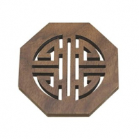 에코키친 전통문양 원목 단열 패드 컵받침 찻잔받침 6개 세트 CBH708