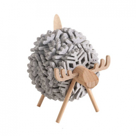 에코키친 원목 산양 눈꽃무늬 단열 컵받침 찻잔받침 세트 (S) CBH711 #2