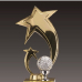 작은이미지: 금속크리스탈 골드 별 골프 트로피 121 #3