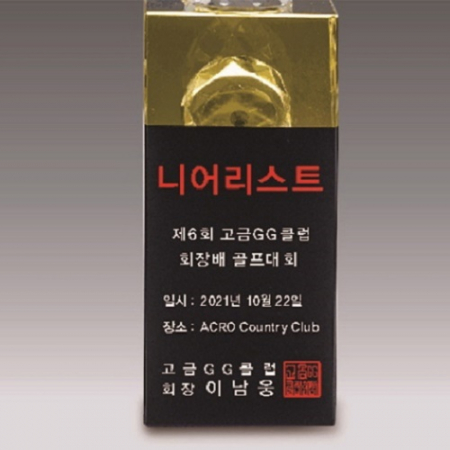 금속크리스탈 실버 골프 트로피 122 #5