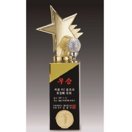 금속크리스탈 골드 별 골프 트로피 135 #2