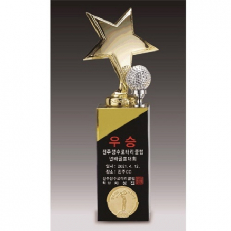 금속크리스탈 골드 별 골프트로피 138 #6