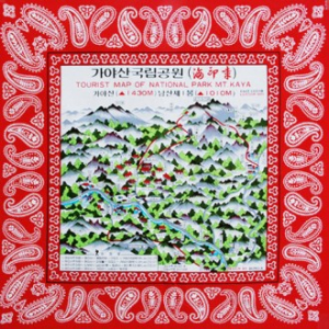 순면 등산 관광지도 스카프 MJ, 손수건, 두건