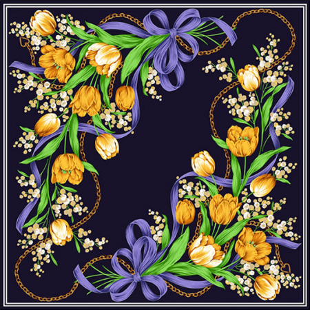 순면 60수 패션 고급 손수건 MJ, 스카프, 두건 #5