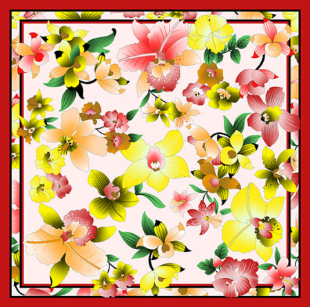 순면 60수 패션 고급 손수건 MJ, 스카프, 두건 #3