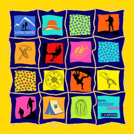 아웃도어 손수건 스카프 두건 MJ,부분칼라인쇄 #2