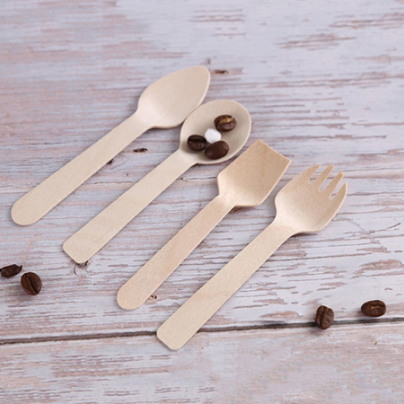 일회용 커트러리, 우드 커트러리, 디저트 포크, 디저트 스푼 #5