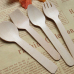 작은이미지: 일회용 커트러리, 우드 커트러리, 디저트 포크, 디저트 스푼 #3
