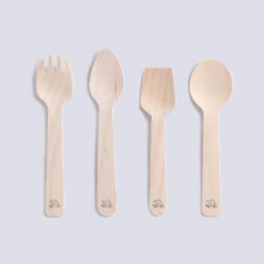 일회용 커트러리, 우드 커트러리, 디저트 포크, 디저트 스푼