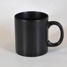 전체 무광 블랙 머그컵 - 실크 인쇄가능