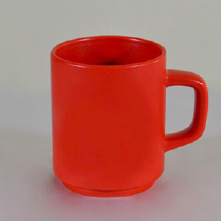 허리케인 올 무광 레드 머그컵 - 실크 #2