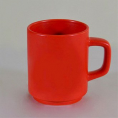 허리케인 올 무광 레드 머그컵 - 실크