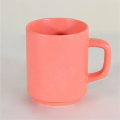 허리케인 올 무광 핑크 머그컵 - 실크