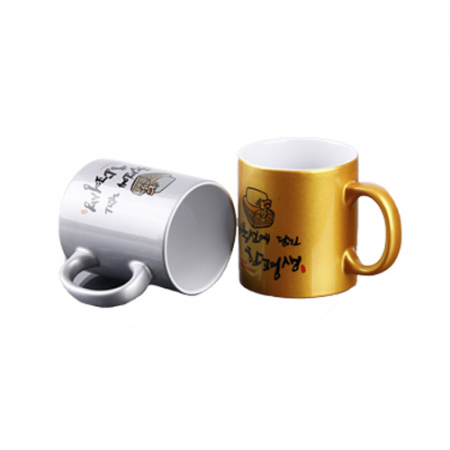 골드 실버 머그컵 포토인쇄 #2
