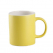 하이앤드 투톤 무광 옐로우 머그컵 - 실크