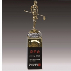금속크리스탈 여성 골프트로피 145