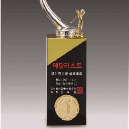 금속크리스탈 실버 별 골프트로피 141 #4