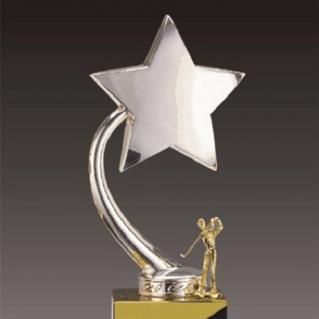 금속크리스탈 실버 별 골프트로피 141 #3