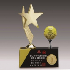 금속크리스탈 골드 별 골프트로피 149