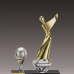 작은이미지: 금속크리스탈 골프 트로피 152 #3