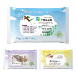 전도용 교회 홍보 물티슈 20매 (복음3종)