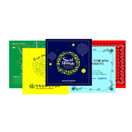 순면 30수 무지 MJ 나염 맞춤 손수건, 정60 // 1~4도인쇄 #4