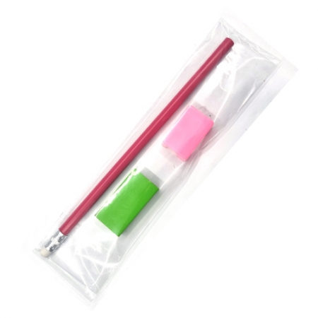 opp포장 필기구문구세트 (연필+지우개+연필깍이) #2