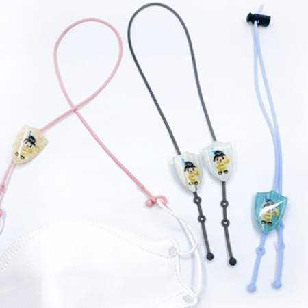 자개 쉴드 캐릭터 실리콘 목걸이줄-캐릭터 맞춤 제작 #2