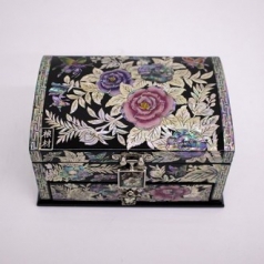 5치 서랍 자수장미 보석함