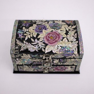 5치 서랍 자수장미 보석함