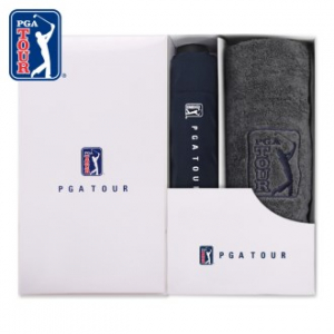 PGA 3단 수동 무지 우산 + 190g 호텔타올세트