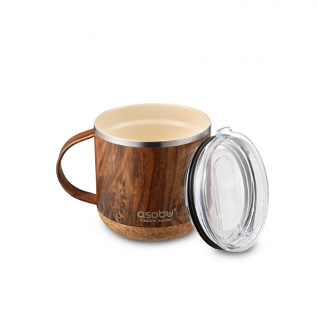 아소부 세라믹 진공 인피니트 머그 우드 텀블러 490ml #5