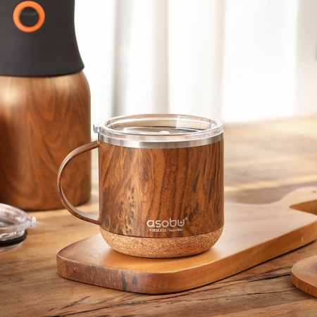 아소부 세라믹 진공 인피니트 머그 우드 텀블러 490ml #3