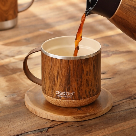 아소부 세라믹 진공 인피니트 머그 우드 텀블러 490ml #2