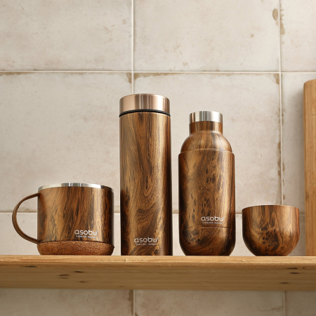 아소부 스텐진공 텀블러 르바통 우드 500ml #4