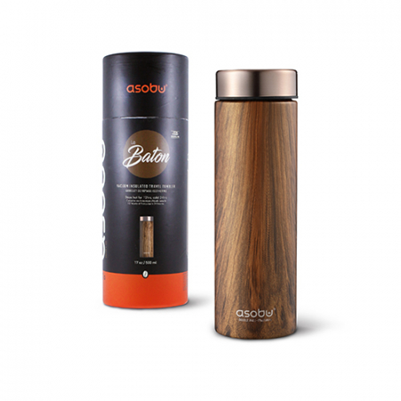 아소부 스텐진공 텀블러 르바통 우드 500ml #6