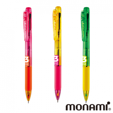 모나미 형광플립 3색 형광심 #3