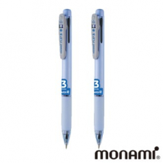 모나미 가디플러스 항균 플립 3색 볼펜