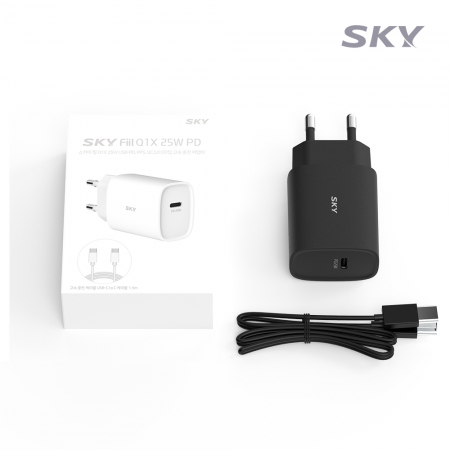 스카이 필 Q1X 25W 고속충전기+케이블 #4