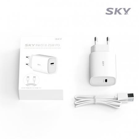 스카이 필 Q1X 25W 고속충전기+케이블 #3