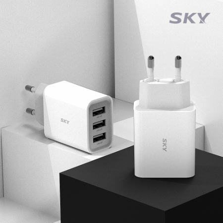 스카이 필 C3 18W 3포트 고속충전기 #4